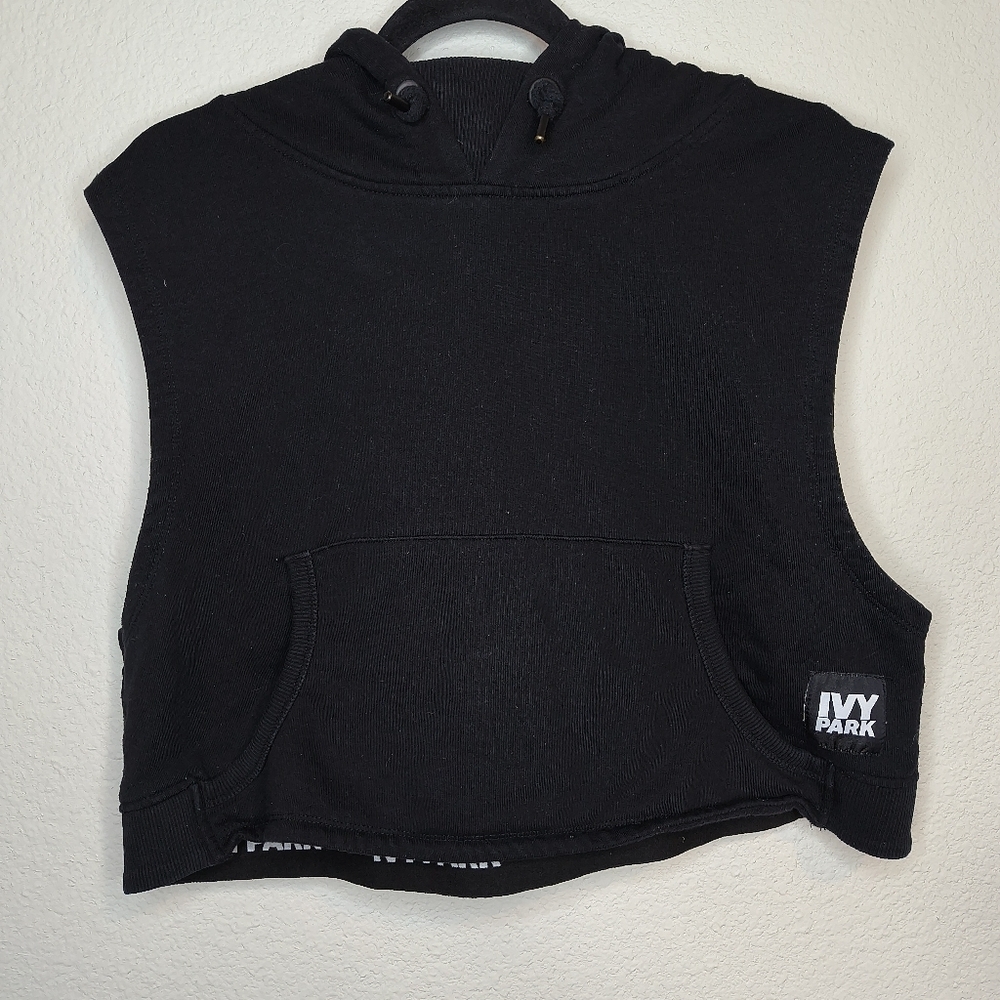 Ivy Park Sleeveless Crop Hoodie Size Meduim‎ - Picture 2 of 10